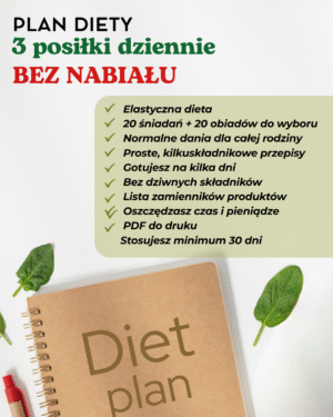 Dieta keto 3 posiłki BEZ NABIAŁU