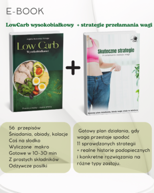 E-book LowCarb wysokobiałkowe + strategia przełamania wagi